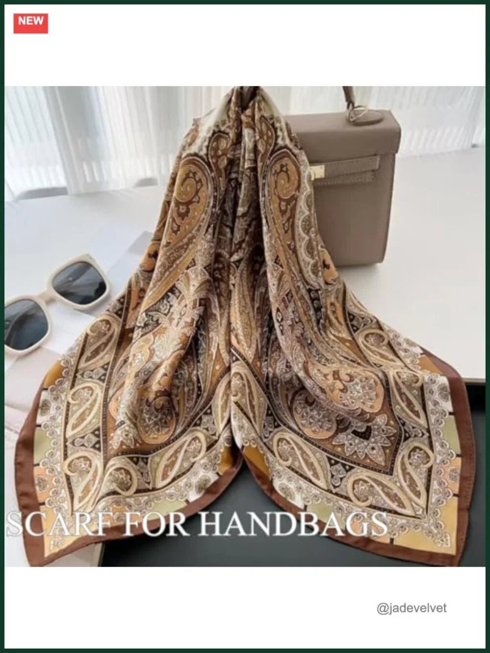 Satin Silk Like Scarf for Women Head Hair Scarf Multi-purpose